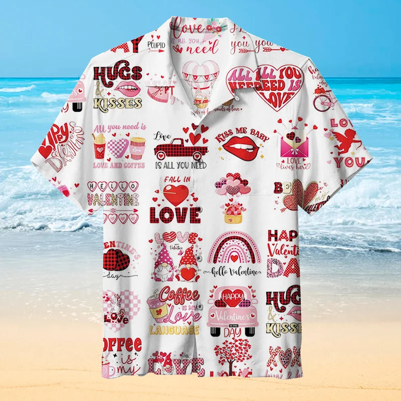 Valentines Day Hawaiian Shirt