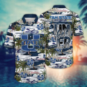 0x1000@1686710821867cedecef.jpg Utah State Aggies NCAA3 Flower Hawaii Shirt And Tshirt For Fans, Summer Football Shirts NA49816