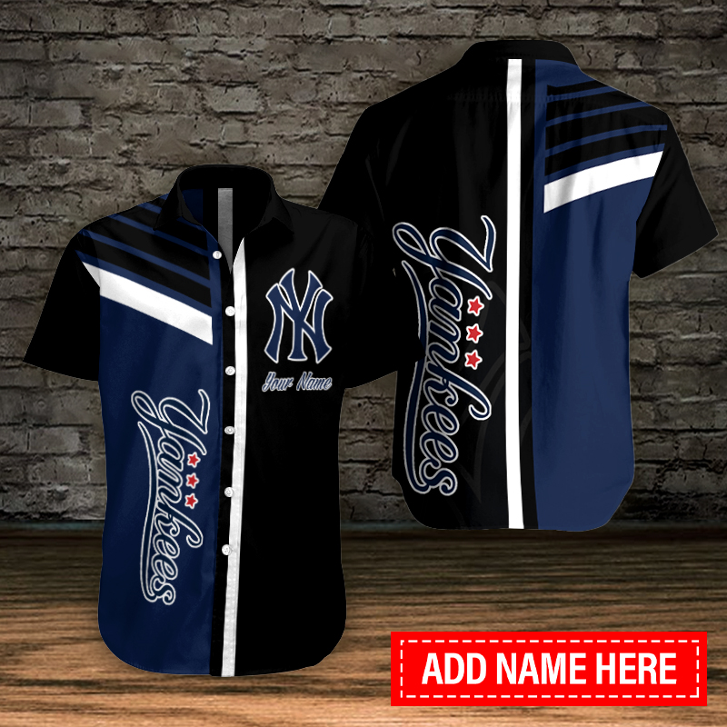 New York Yankees Personalized Button Shirt BB883