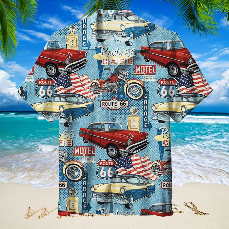U S Route 66 Hawaiian Shirt