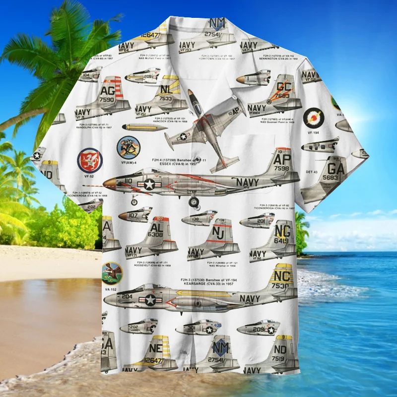 The Navy Hawaiian Shirt