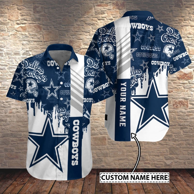 Dallas Cowboys Personalized Button Shirt BB606