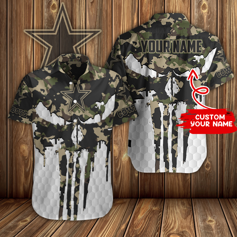 Dallas Cowboys Personalized Button Shirt BB854