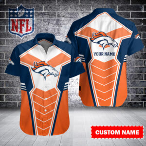 Denver Broncos Personalized Button Shirt BB363