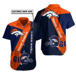 Denver Broncos Personalized Button Shirt BB858