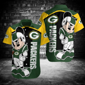 Green Bay Packers Button Shirt BG940