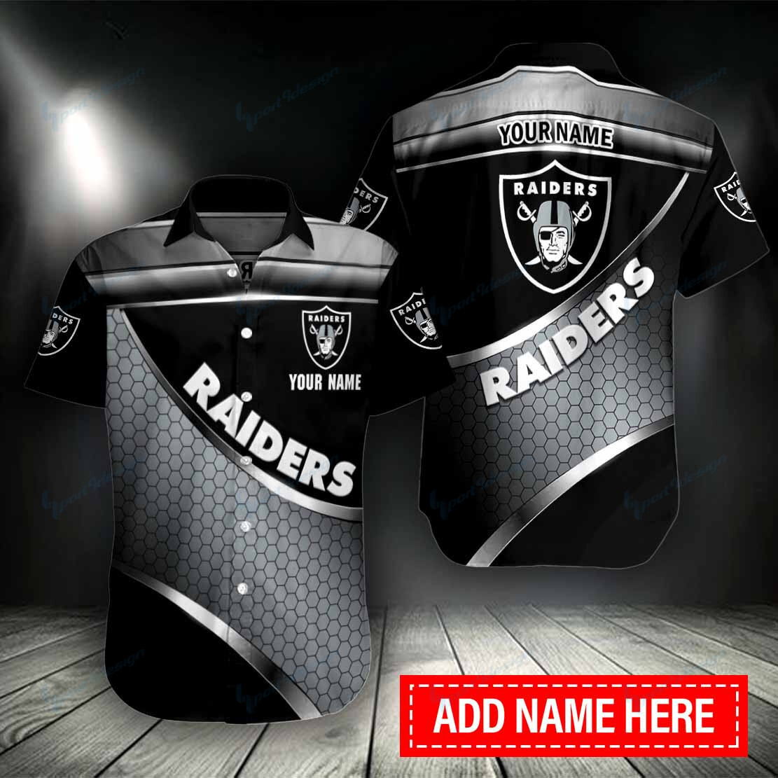 Las Vegas Raiders Personalized Button Shirt BB019
