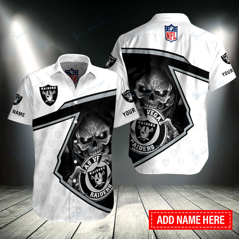 Las Vegas Raiders Personalized Button Shirt BB275