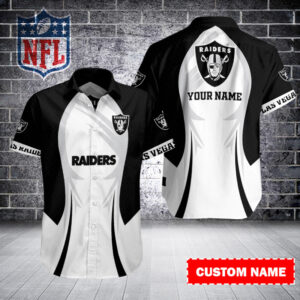 Las Vegas Raiders Personalized Button Shirt BB571