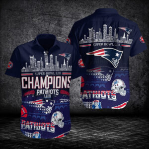 New England Patriots Button Shirt BG771