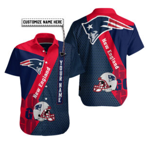 New England Patriots Personalized Button Shirt BB856
