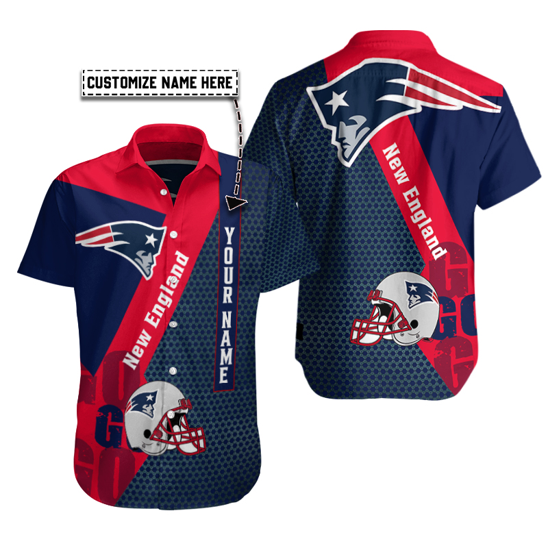 New England Patriots Personalized Button Shirt BB856