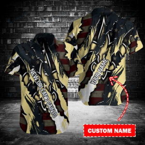 New Orleans Saints Personalized Button Shirt BB206