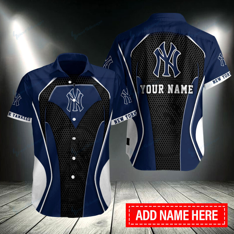 New York Yankees Personalized Button Shirt BB103