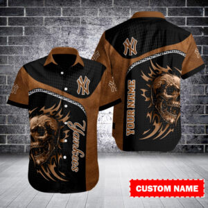 New York Yankees Personalized Button Shirt BB527