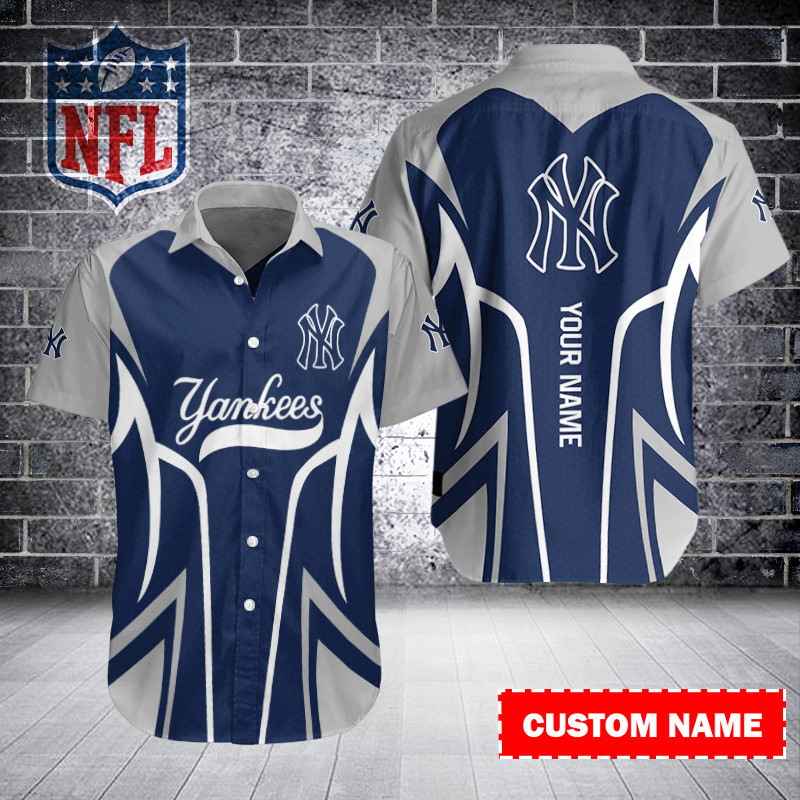 New York Yankees Personalized Button Shirt BB601