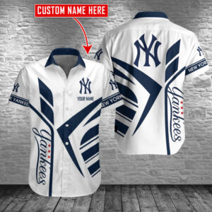 New York Yankees Personalized Button Shirt BB628