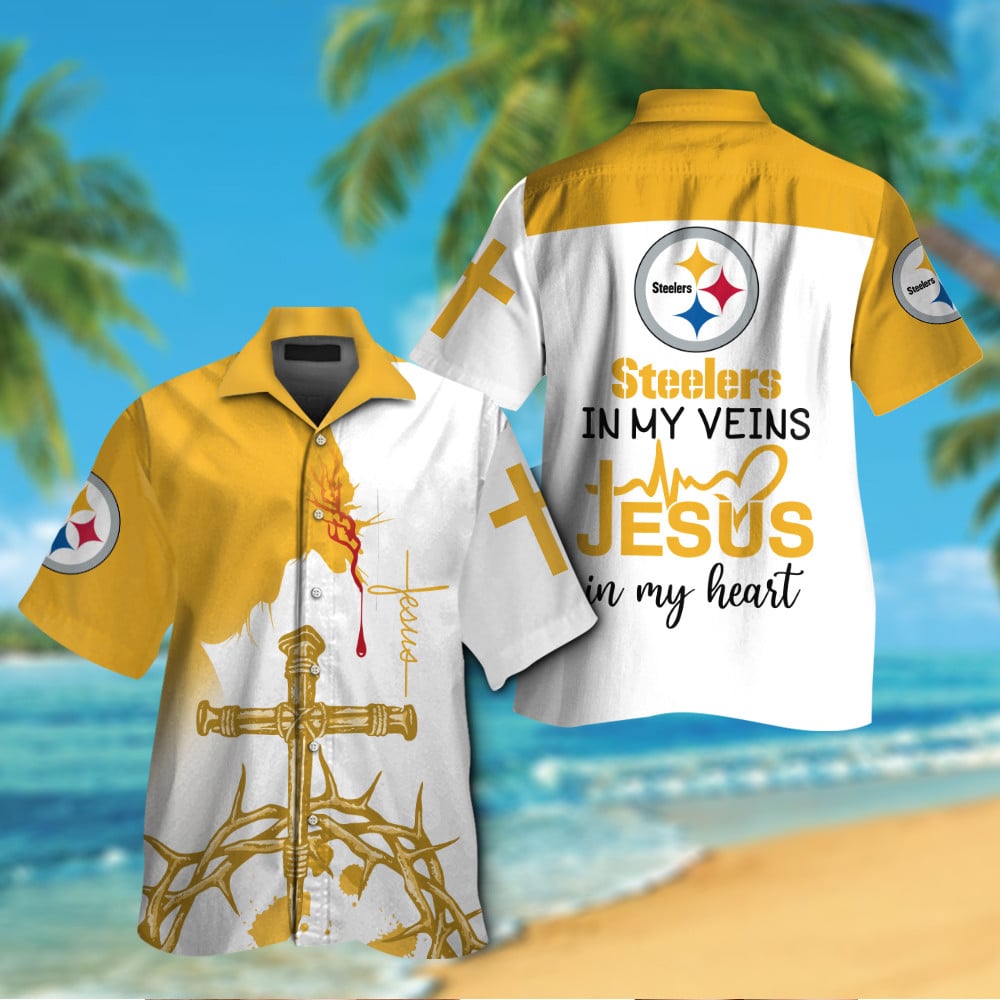 Pittsburgh Steelers Button Shirt BB797