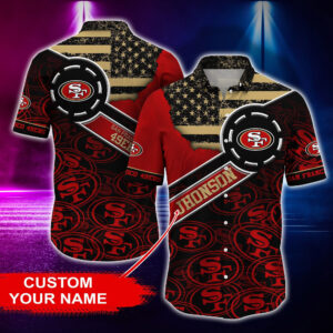 san-francisco-49ers-personalized-button-shirt-and-t-shirt-bg185-muouy.jpg San Francisco 49ers Personalized Button Shirt and T-shirt BG185