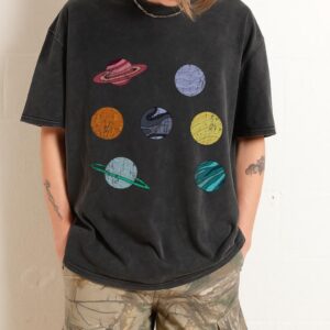 Cute Planet Pack T-Shirt | Aesthetic Space Tee for Stargazers Cute Planet Pack T-Shirt | Aesthetic Space Tee for Stargazers