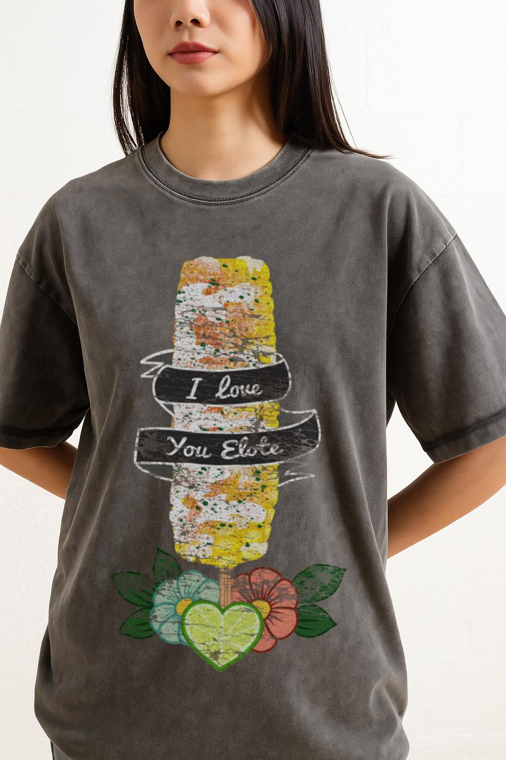 Funny Latino Elote T-Shirt | Mexican Street Food Corn Tee - Image 2