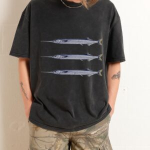 Garfish Triple Hook Up T-Shirt | Funny Fishing Angler Tee Garfish Triple Hook Up T-Shirt | Funny Fishing Angler Tee