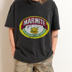 Marmite Logo T-Shirt | British Food Fan Tee | Yeast Extract Top Marmite Logo T-Shirt | British Food Fan Tee | Yeast Extract Top