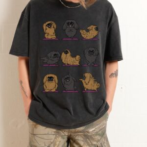 Pekingese Yoga T-Shirt | Funny Dog Lover & Pet Owner Tee Pekingese Yoga T-Shirt | Funny Dog Lover & Pet Owner Tee
