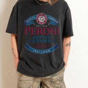 Peroni Nastro Azzurro T-Shirt | Italian Beer & Lager Tee Peroni Nastro Azzurro T-Shirt | Italian Beer & Lager Tee