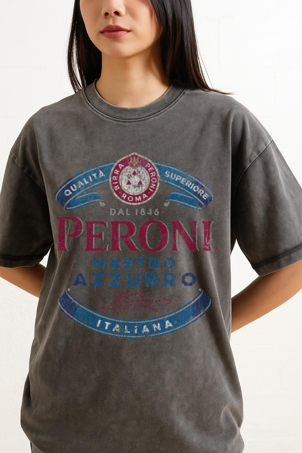 Peroni Nastro Azzurro T-Shirt | Italian Beer & Lager Tee - Image 2