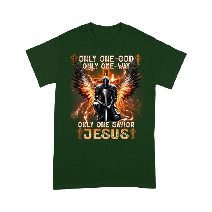 Warrior_Of_God_Only_One_God_Only_One_Way_Only_One_Savior_Jesus_-_Inspirational_Christian_T-Shirt_f.jpg