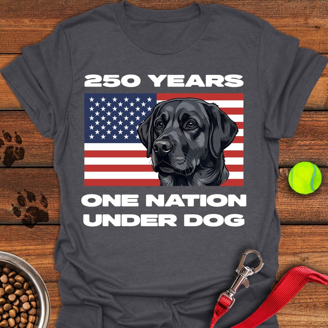 250 Years USA Black Lab T-Shirt Big Dog Clothes Unique Mother's Day Gifts