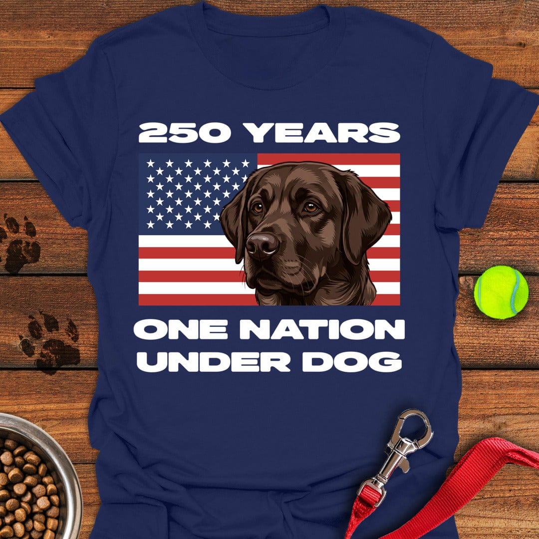 250 Years USA Chocolate Lab T-Shirt Lovely Dog Clothing Mothers Day Gift For Friends