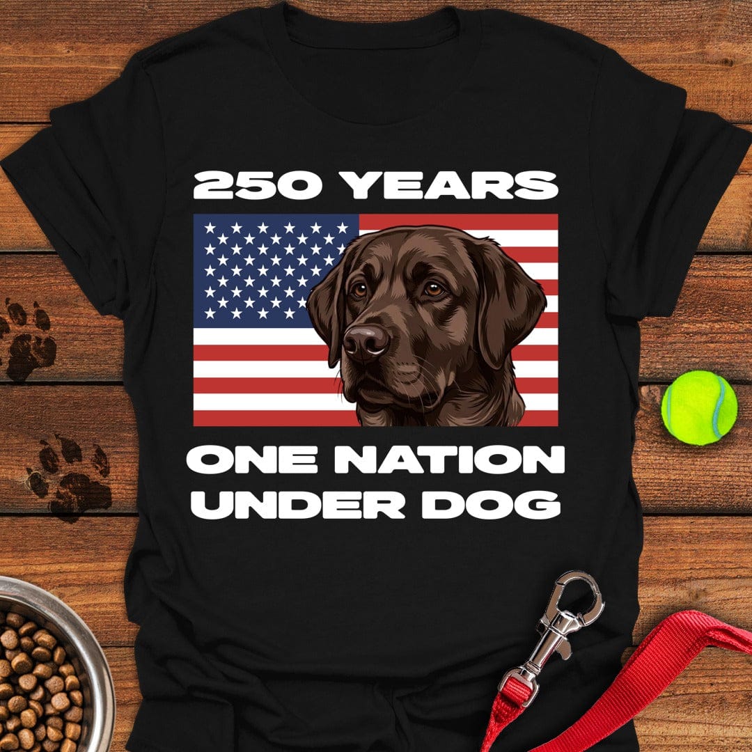 250 Years USA Chocolate Lab T-Shirt Lovely Dog Clothing Mothers Day Gift For Friends