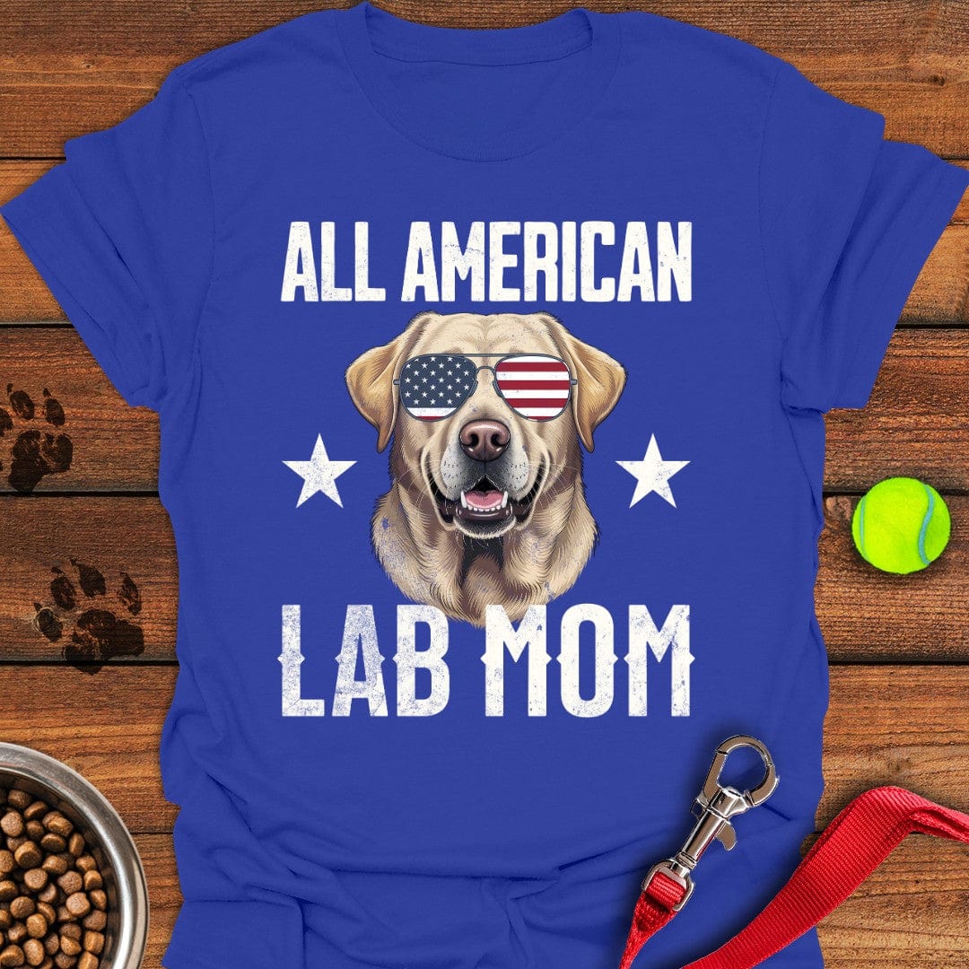 All American Yellow Lab Mom T-Shirt Lucky Dog Clothing Funny Gifts From The Dog