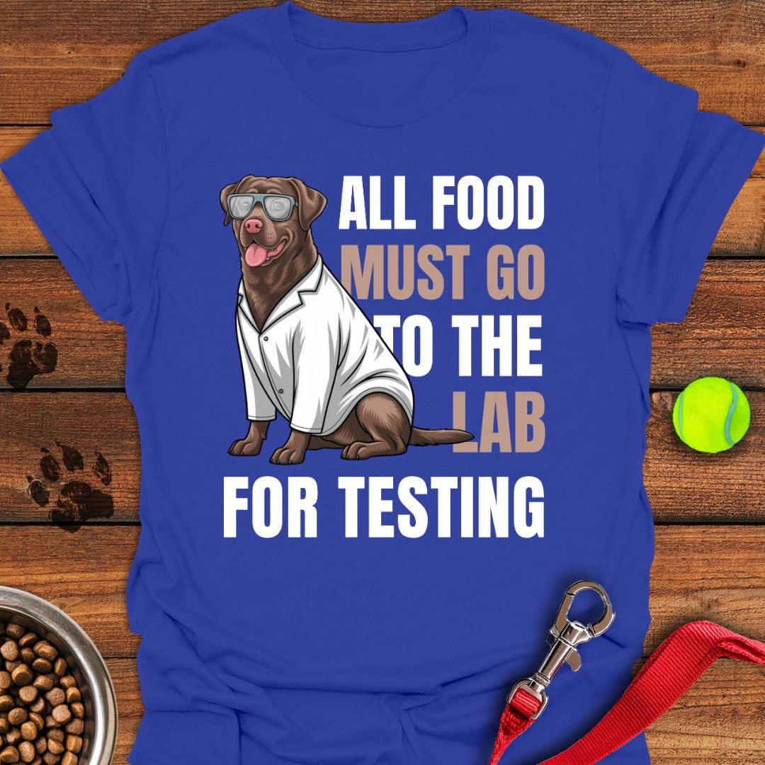 All Food Must Go To The Lab T-Shirt Playful Dog Apparel Present Ideas For Dog Owners