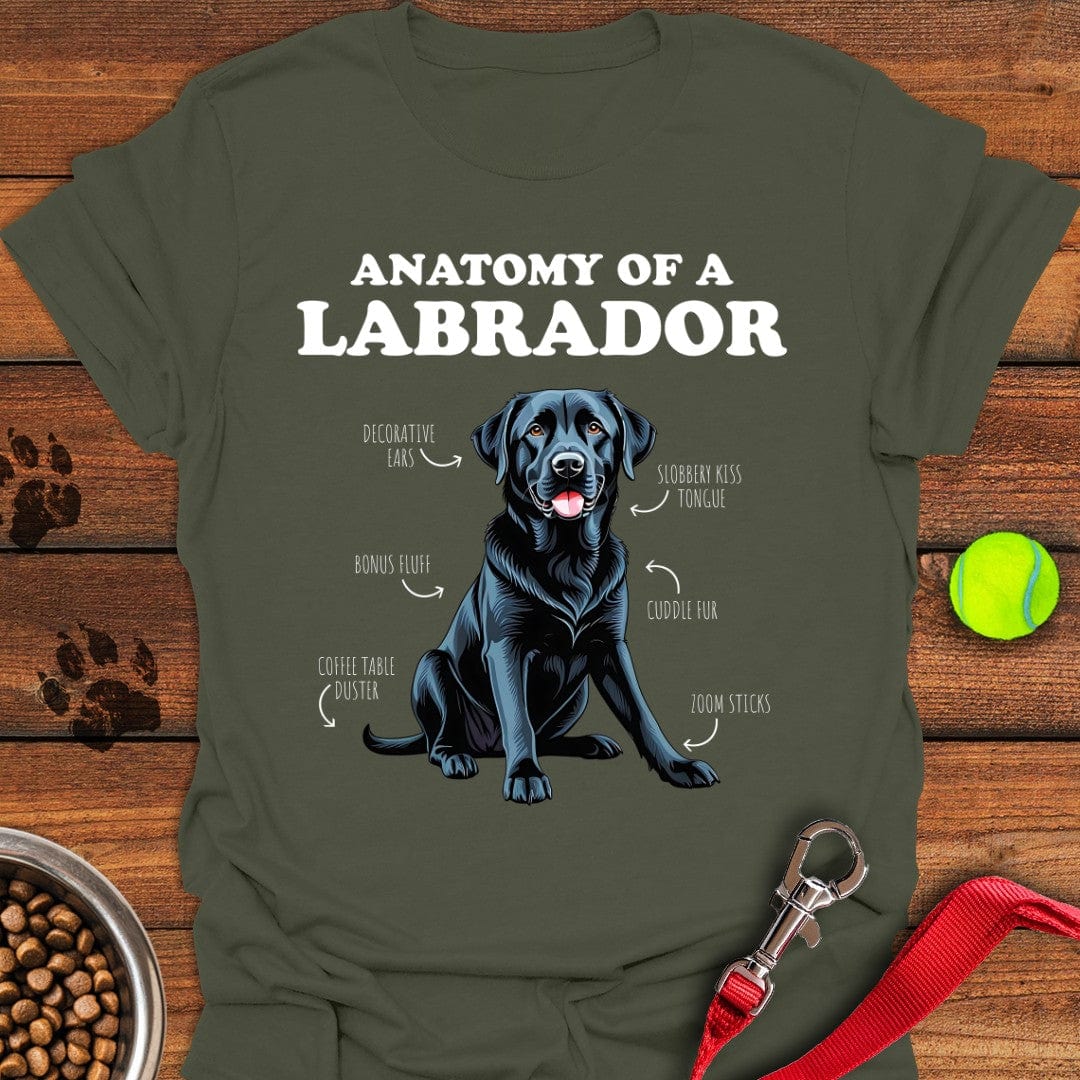 Anatomy Of A Black Labrador T-Shirt Chill Dog Clothes Best Mother's Day From For Daughter