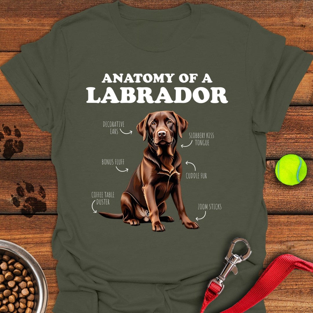 Anatomy Of A Brown Labrador T-Shirt Brave Dog Apparel Meaningful Father's Day Gifts