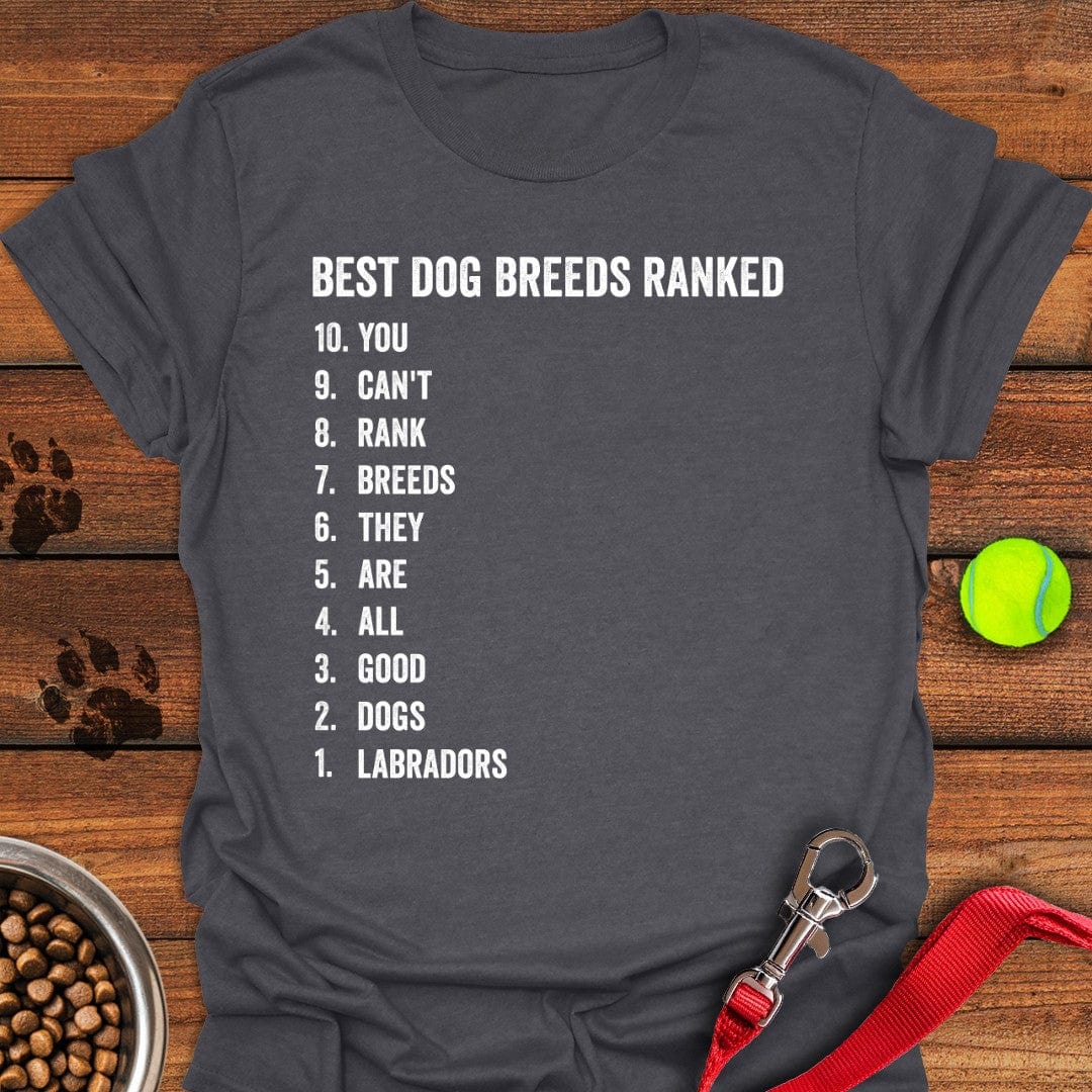 Best Dog Breeds T-Shirt Smart Dog Clothes Doggy Gifts For Humans
