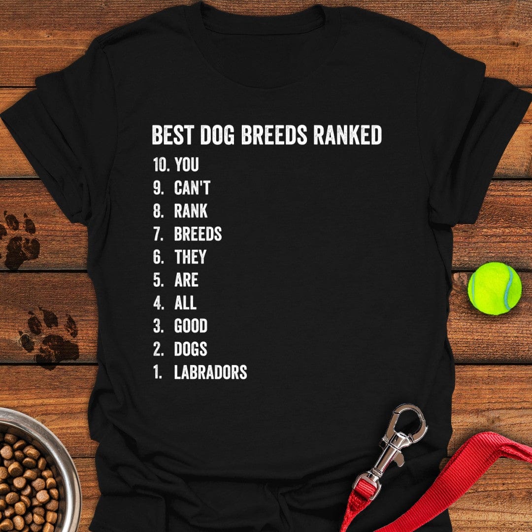 Best Dog Breeds T-Shirt Smart Dog Clothes Doggy Gifts For Humans