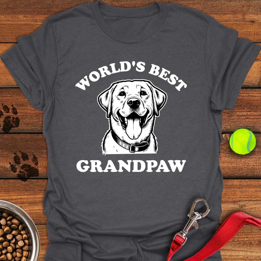 Best Grandpaw Lab T-Shirt Cool Dog Apparel Mother's Day Gifts For Grandma