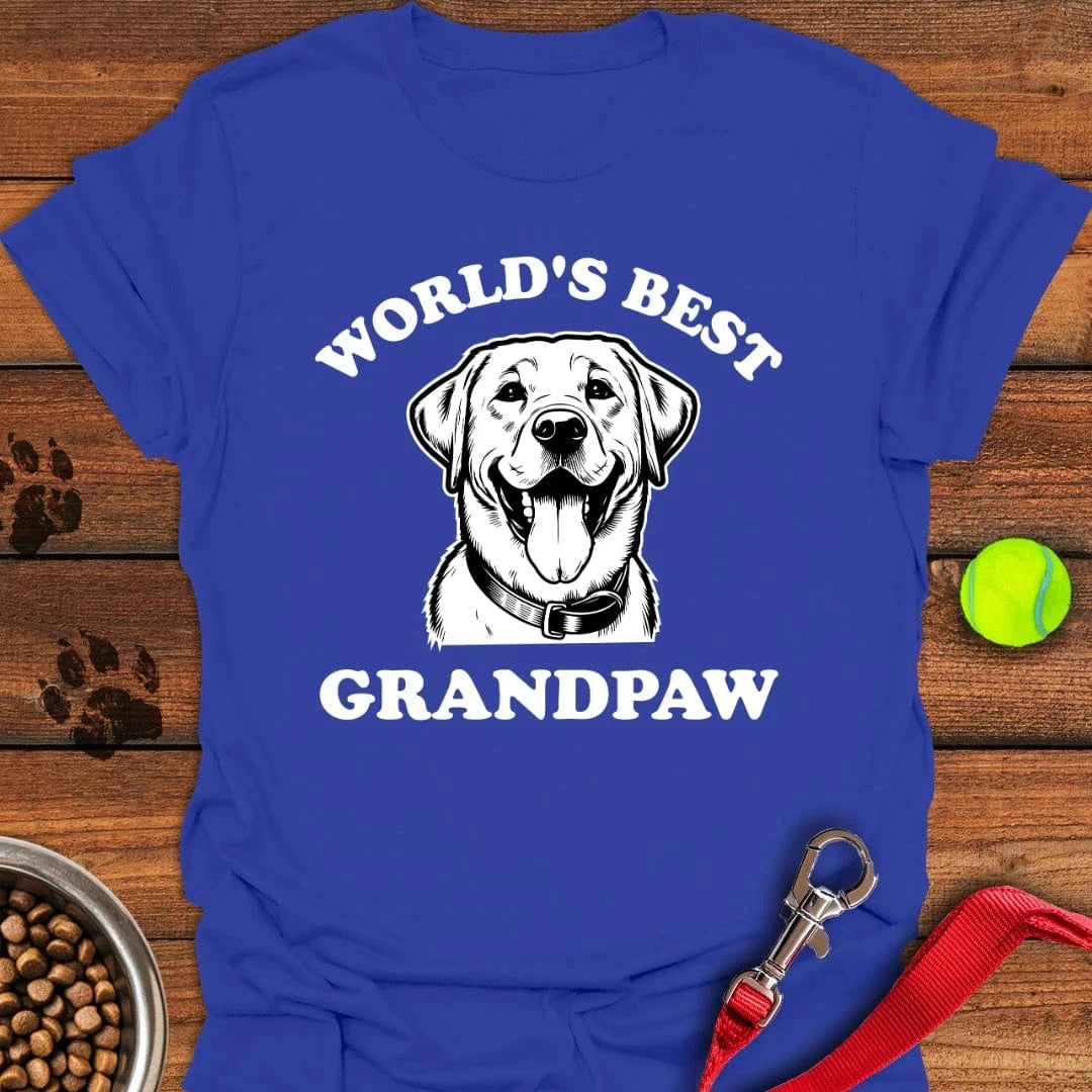 Best Grandpaw Lab T-Shirt Cool Dog Apparel Mother's Day Gifts For Grandma