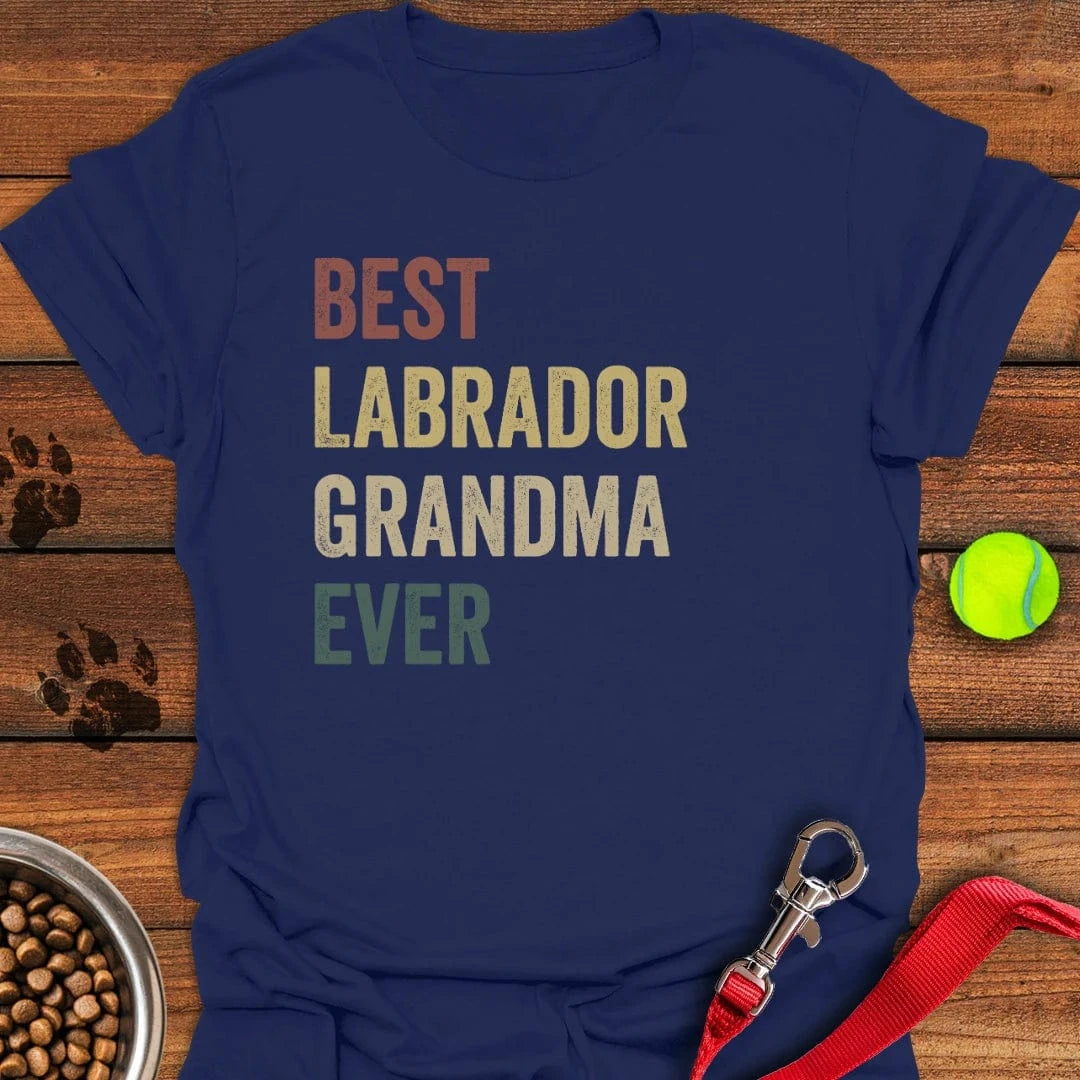 Best Labrador Grandma T-Shirt Lovely Dog Clothes Special Mothers Day Presents