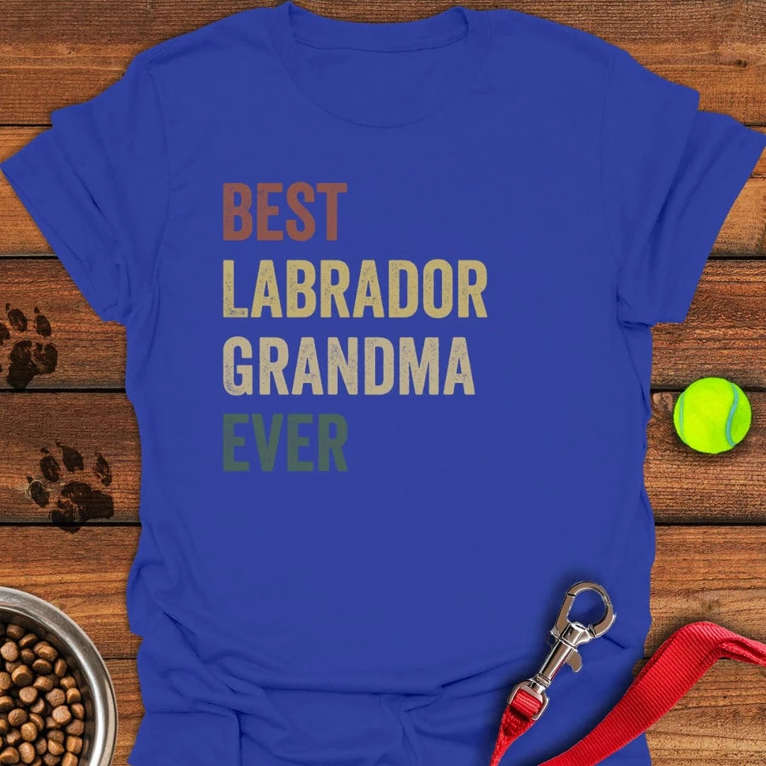 Best Labrador Grandma T-Shirt Lovely Dog Clothes Special Mothers Day Presents