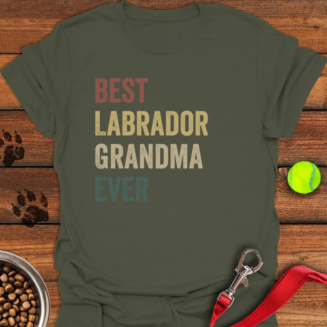 Best Labrador Grandma T-Shirt Lovely Dog Clothes Special Mothers Day Presents