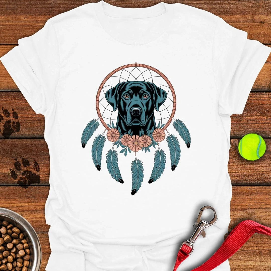 Black Lab Dreamcatcher Boho T-Shirt Lazy Dog Clothes Gifts For New Dog Owners