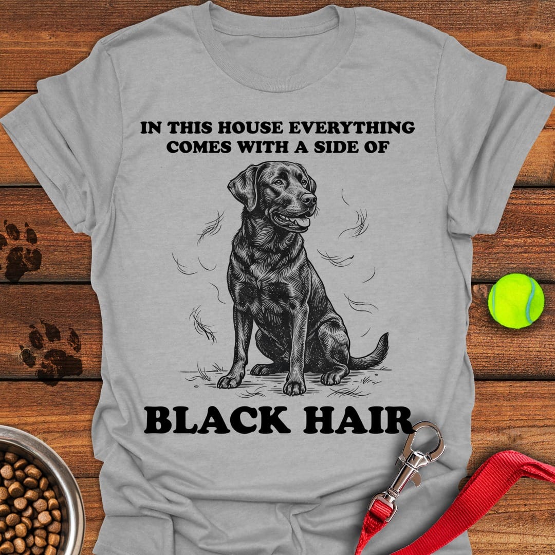 Black Lab Hair T-Shirt Sweet Dog Clothes Mother Daughter Gifts