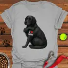 Black Lab I Love Mom T-Shirt Mother's Day Shirt Best Gifts For Black Lab Lovers