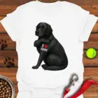 Black Lab I Love Mom T-Shirt Mother's Day Shirt Best Gifts For Black Lab Lovers