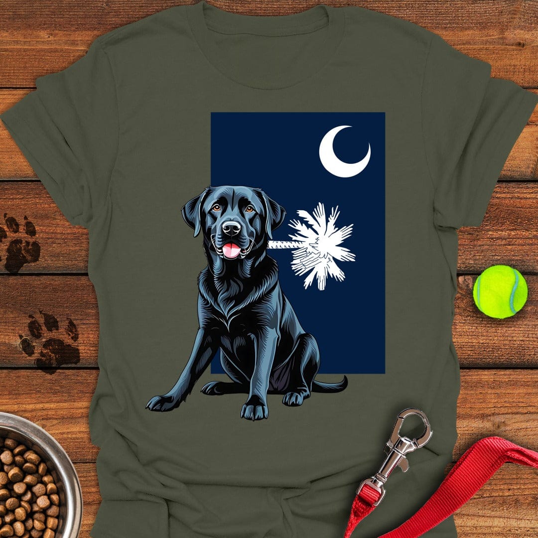 Black Lab South Carolina T-Shirt Tiny Dog Apparel Unique Gifts For Animal Lovers